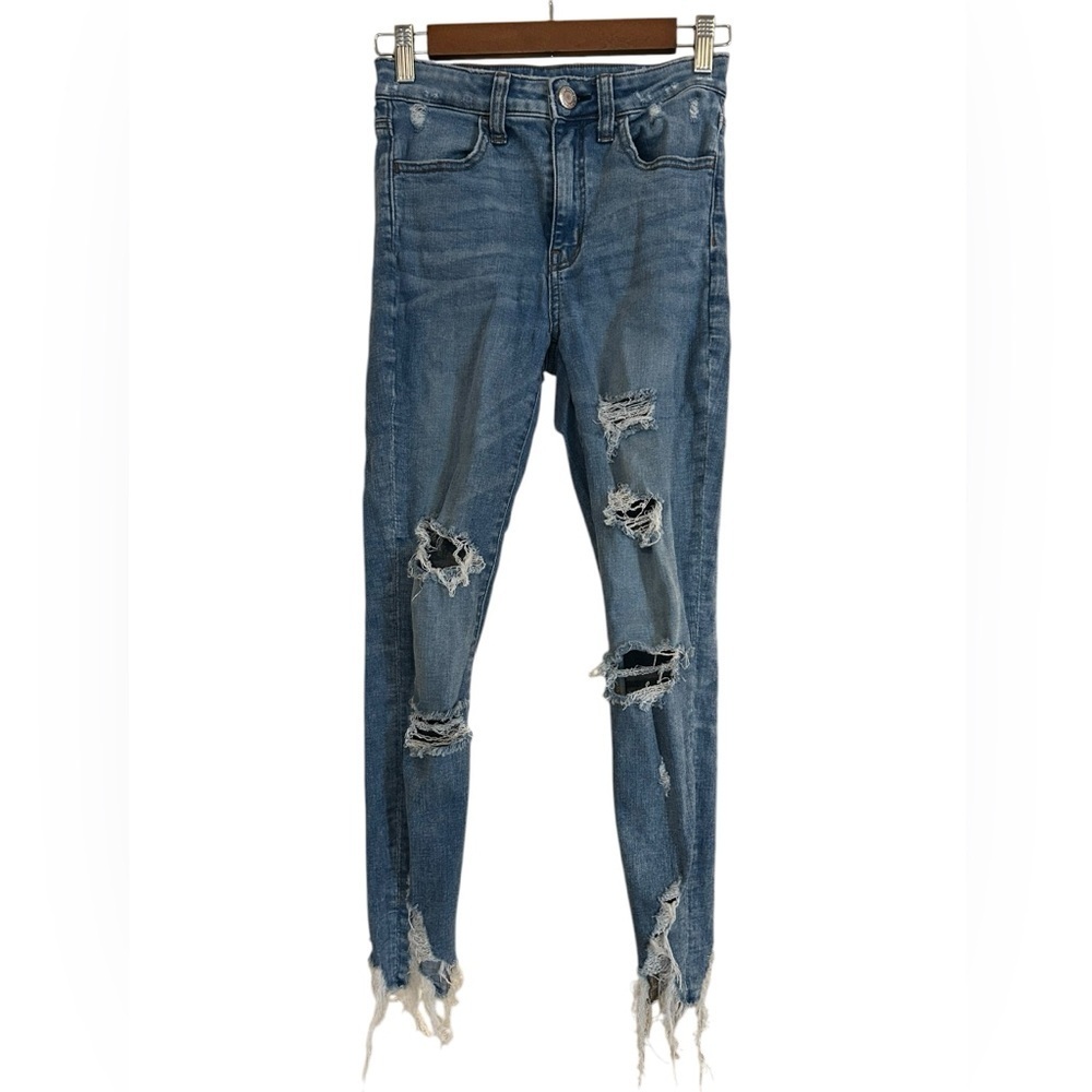American Eagle Outfitters Super Hi-Rise Jegging Crop Jeans Size 2 Regular